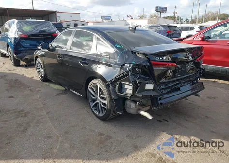 2023 Honda Civic Touring z USA, uszkodzony, nr VIN 2HGFE1F90PH323785
